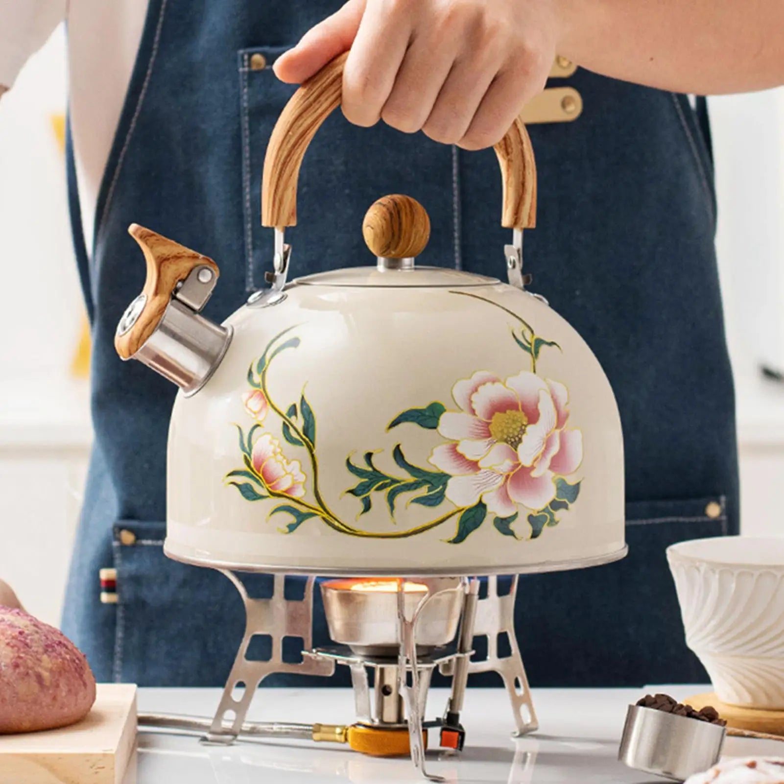 Vintage Bloom™ | Chaleira Floral Retrô 3L