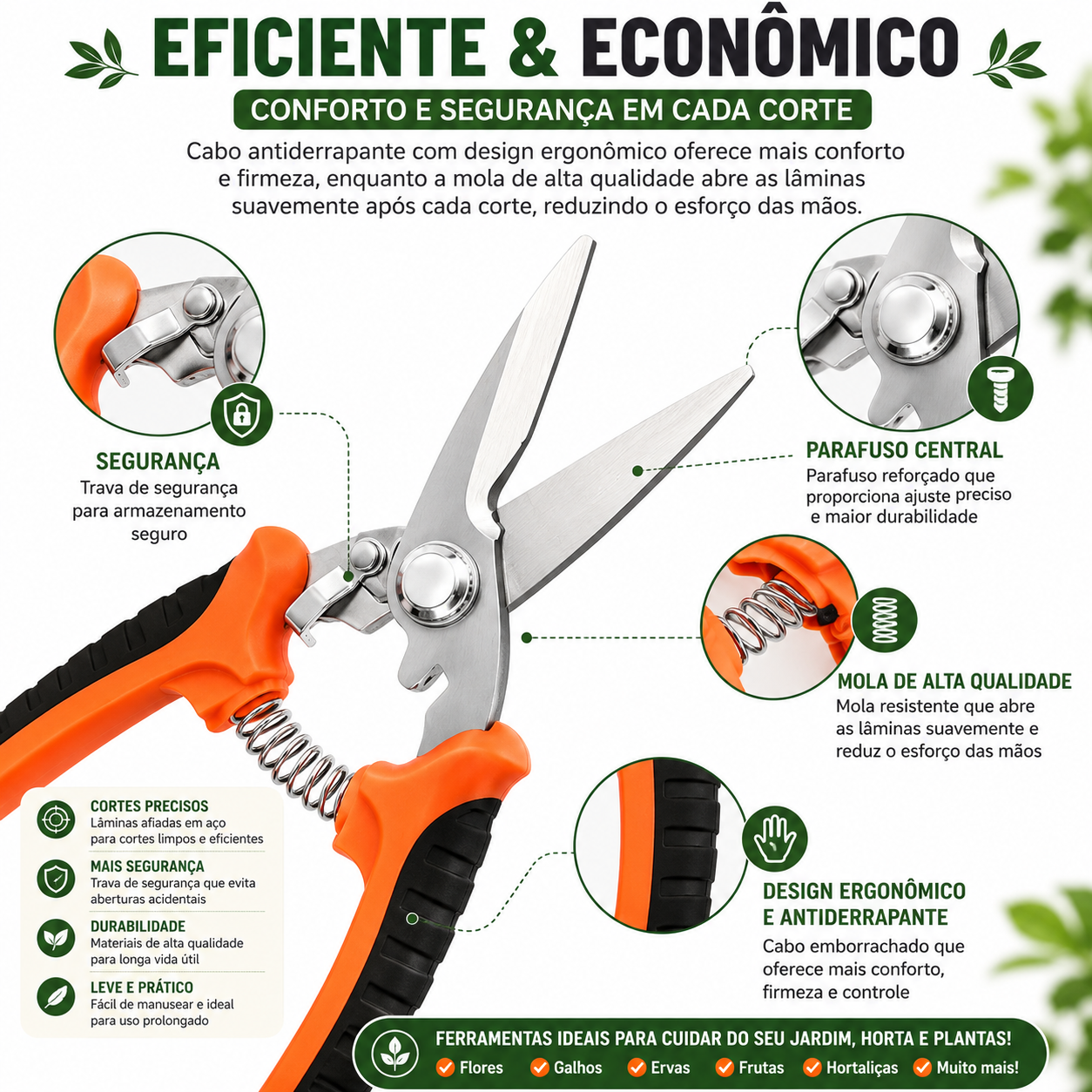 GardenPro™ | Kit Completo de Tesouras para Jardinagem