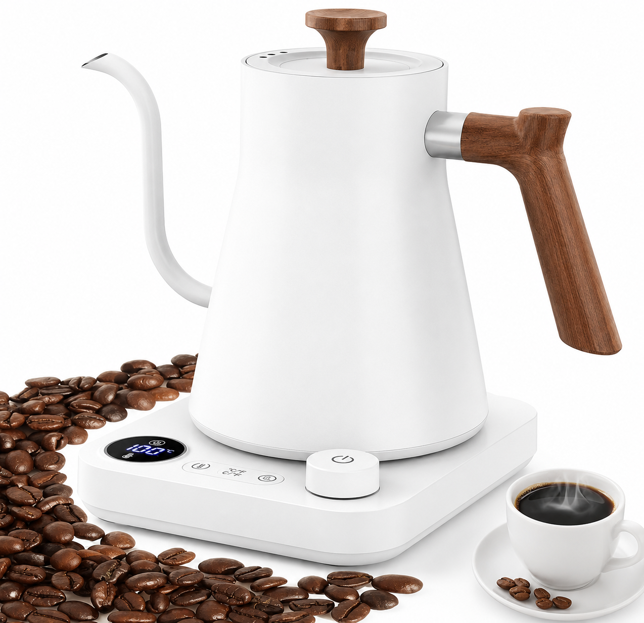 BaristaFlow™ Pro | Chaleira Elétrica Inteligente 900ml