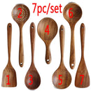 Kit Premium de Utensílios em Madeira