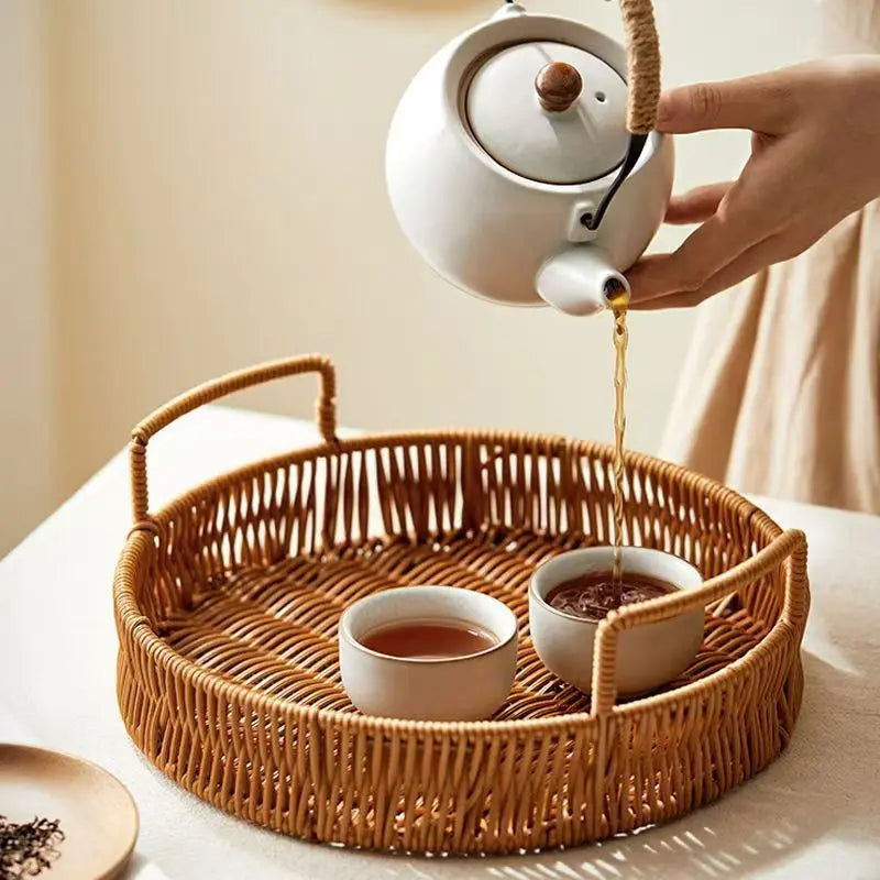 Rattan Home™ | Cesta Organizadora Decorativa