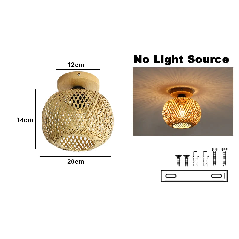 Bamboo Lumi™ | Luminária Pendente Artesanal em Bambu