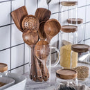 Kit Premium de Utensílios em Madeira