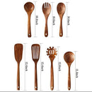 Kit Premium de Utensílios em Madeira