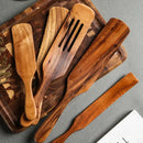 Kit Premium de Utensílios em Madeira