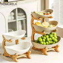 Fruteira Elegance - 3 andares Bambu
