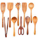 Kit Premium de Utensílios em Madeira