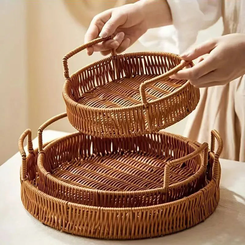 Rattan Home™ | Cesta Organizadora Decorativa