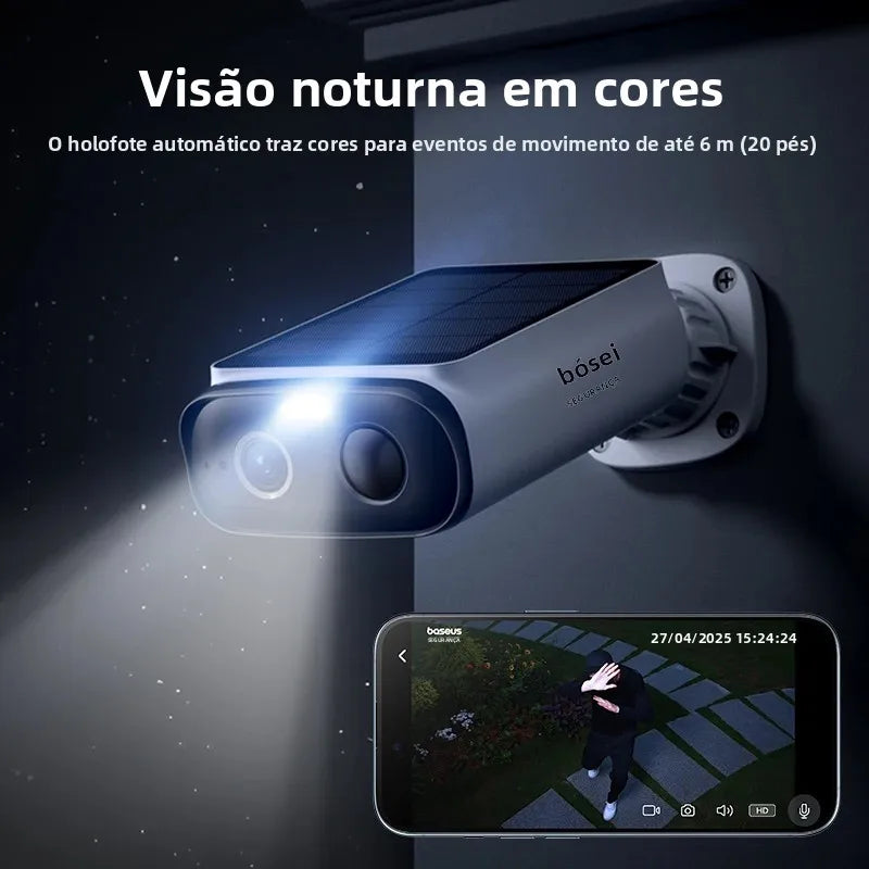 Baseus S1 Lite™ | Câmera de Segurança Solar 2K Inteligente
