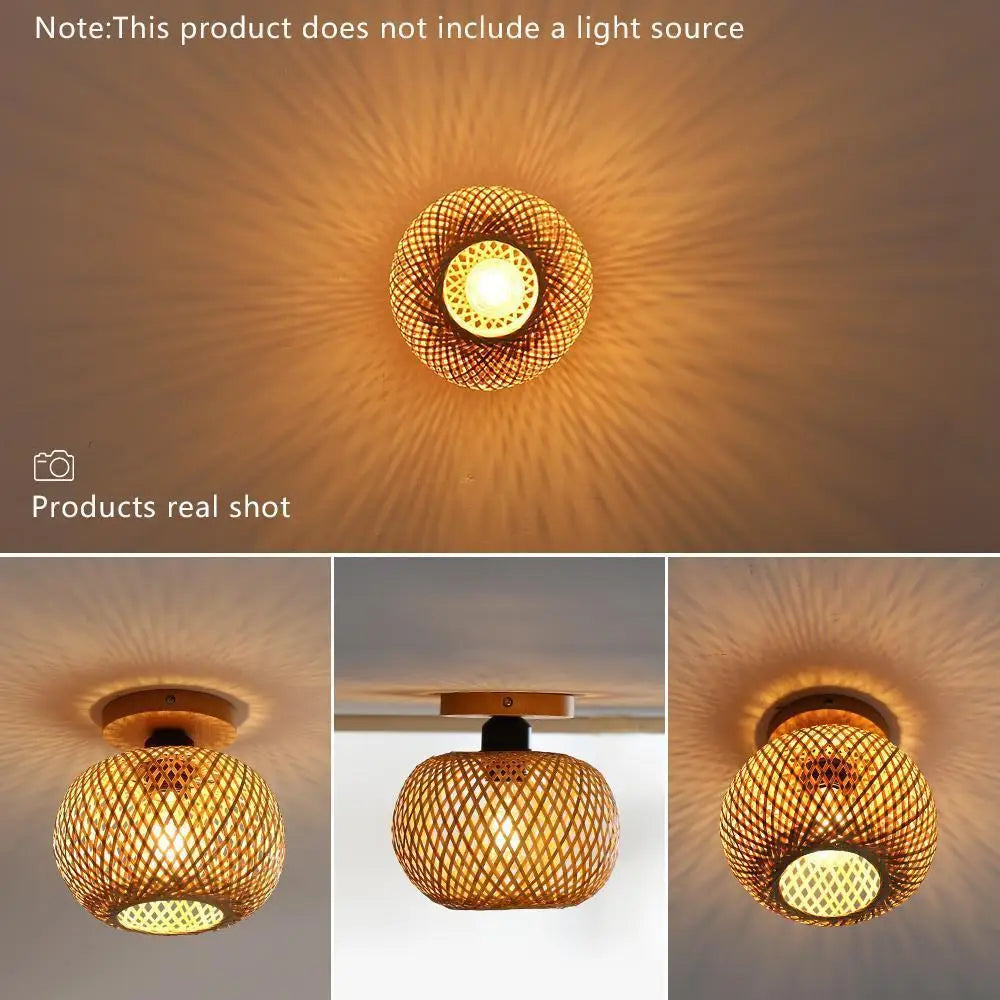 Bamboo Lumi™ | Luminária Pendente Artesanal em Bambu