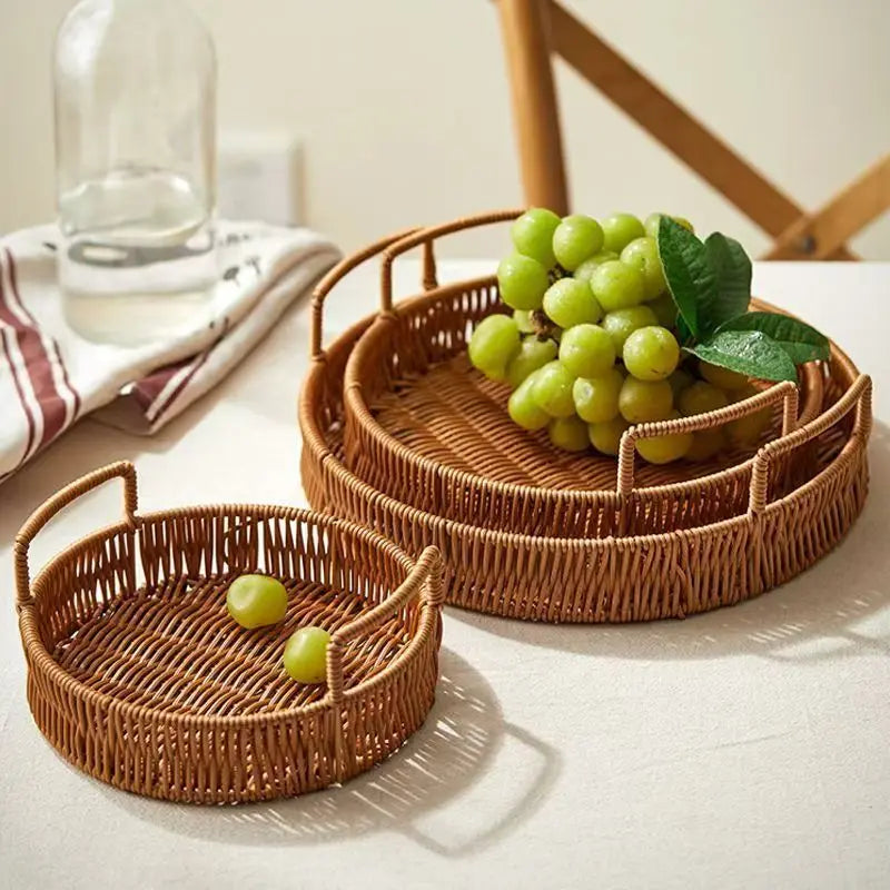 Rattan Home™ | Cesta Organizadora Decorativa
